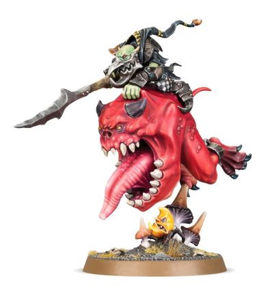 Gloomspite Gitz : Loonboss on Giant Cave Squig