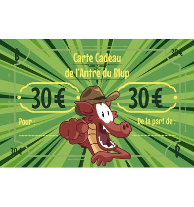 Carte Cadeau - 30 Euros