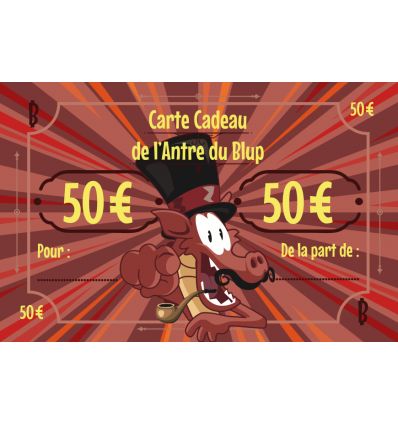 Carte Cadeau - 50 Euros