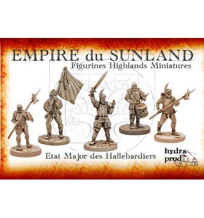 Empire - Etat Major Hallebardiers Impériaux (5 figurines)