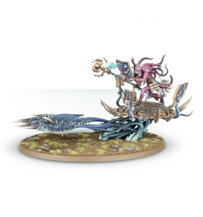 Warhammer AOS - Tzeentch - Fateskimmer, Herald of Tzeentch on Burning Chariot / Burning Chariot