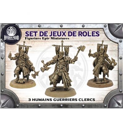 Set de Figurines Pour JDR - Humains Guerriers Clercs