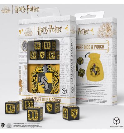 Harry Potter Poufsouffle Set De Dés 6 et Bourse