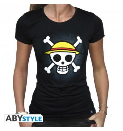 ONE PIECE T-shirt Femme Skull with map S