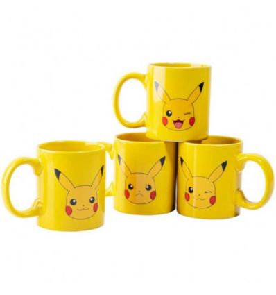 Pokemon - set de 4 tasses - Pikachu