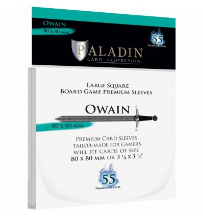 Protèges Cartes - Sleeves - Paladin - Format 80x80 (Owain)