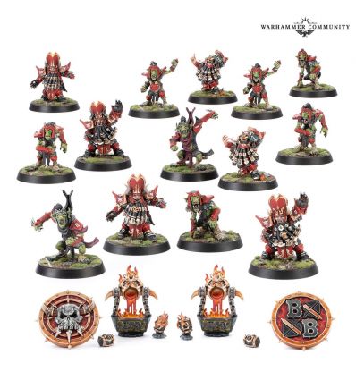 BLOOD BOWL - Équipe de Blood Bowl de Nains du Chaos: les Zharr-Naggrund Ziggurats