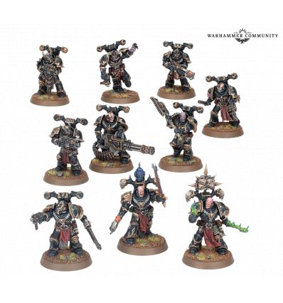 Space Marines du Chaos V10 -  ESCOUADE DE GARDES RENEGATS