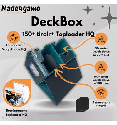 Made4Game - Deckbox Commander XL 150 Noir/Vert