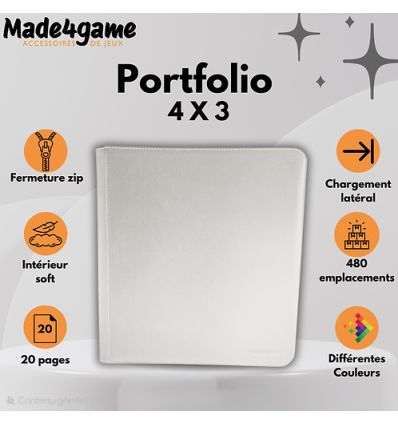 Made4Game - Portfolio 3X4 Blanc