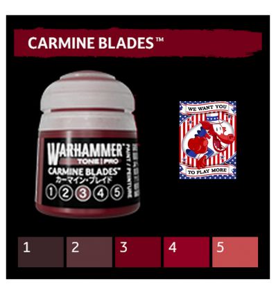 Warhammer Tone Pro -  CARMINE BLADES 3 12ML ROW