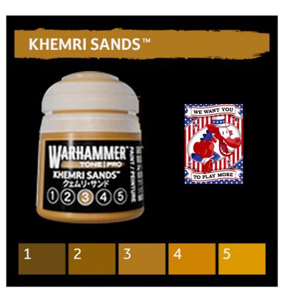 Warhammer Tone Pro -  KHEMRI SANDS 3 12ML ROW
