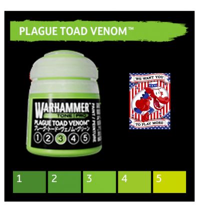 Warhammer Tone Pro -  PLAGUE TOAD VENOM 2 12ML ROW