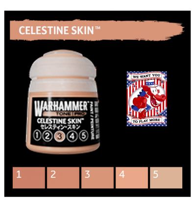 Warhammer Tone Pro -  CELESTINE SKIN 3 12ML ROW