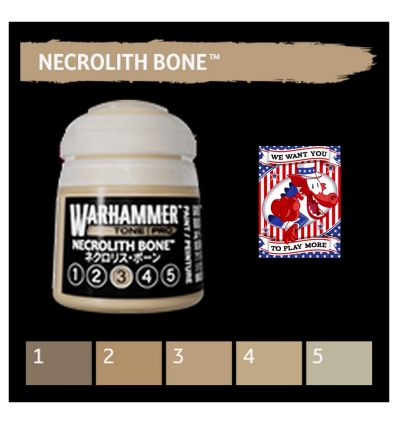 Warhammer Tone Pro -  NECROLITH BONE 3 12ML ROW