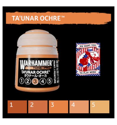Warhammer Tone Pro -  TA'UNAR OCHRE 2 12ML ROW