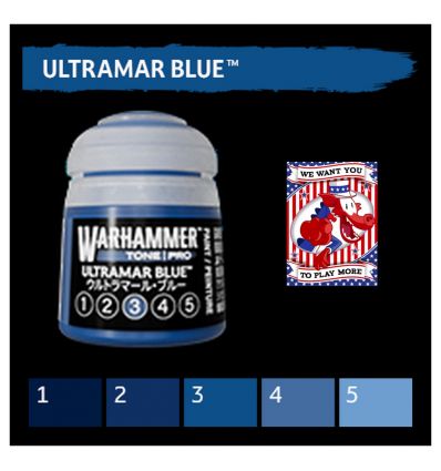 Warhammer Tone Pro -  ULTRAMAR BLUE 2 12ML ROW