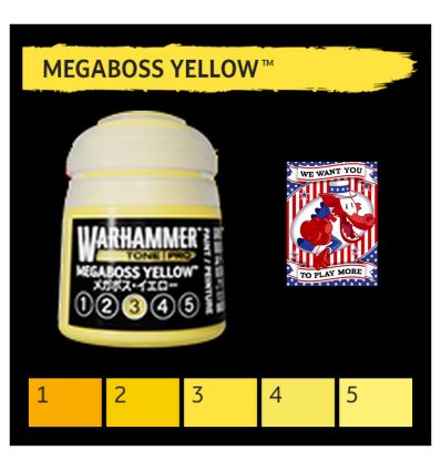 Warhammer Tone Pro -  MEGABOSS YELLOW 2 12ML ROW