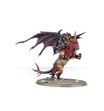 Warhammer AOS - Slaves to Darkness - Chaos Lord on Manticore/ Chaos Sorcerer Lord on Manticore