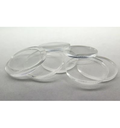Socles ronds Transparent Plexiglass 30mm*10