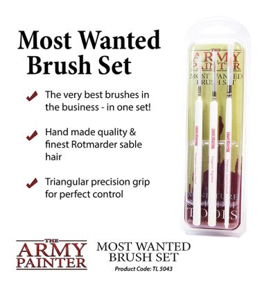 [Army Painter] Wargamers Most Wanted Brush Set