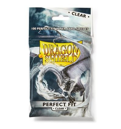 Protèges Cartes Dragon Shield - Perfect Fit - Clear (63x88)